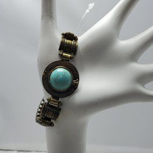 Devan vintage Coppertone with turquoise stone bracelet
